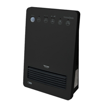 テクノス TEKNOS 人感センサー付き セラミックヒーター 電気ヒーター ホワイト