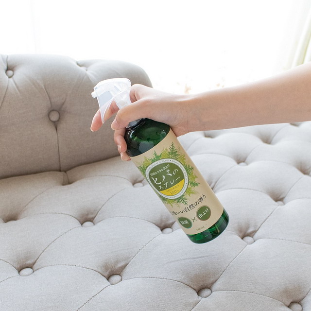 除菌もできる虫よけヒバのスプレー 500ml×4本 日本製 虫よけスプレー 網戸 玄関 キッチン 天然 ヒバ油
