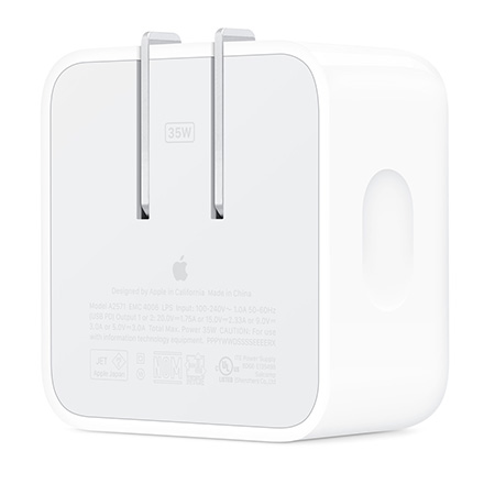 Apple デュアルUSB-Cポート搭載35W電源アダプタ
