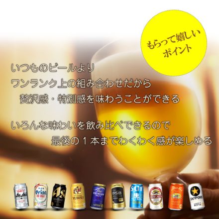 父の日カード付 国産プレミアムビール12本セット 350ml×12本 ビールセット 飲み比べ KOB