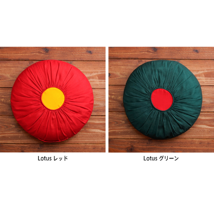 イ・デ・ヤ 瞑想用 ZAFU Lotus グリーン＋ZABUTON スピナッチ