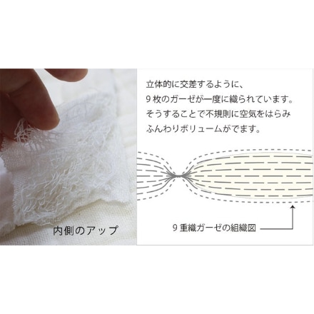 オリイチ cotton feuille 9重織ガーゼケット ベビー スモークパープル