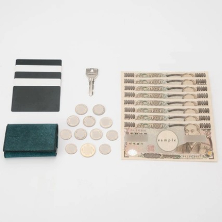 dritto 3 thin 小さい三つ折りマネークリップ コッチネーラ