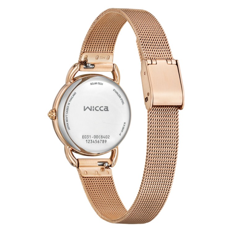 CITIZEN シチズン wicca ウィッカ KP6-065-21 レディース 腕時計 ソーラーテック 光発電 白蝶貝文字板 ピンクゴールド 替えバンド付属 5気圧防水 冬限定モデル