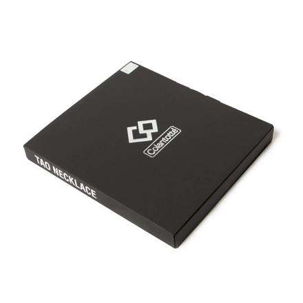 コラントッテ 磁気ネックレス TAO ネックレスα ARAN(アラン) ブラック シルバー Lサイズ ABARD37L