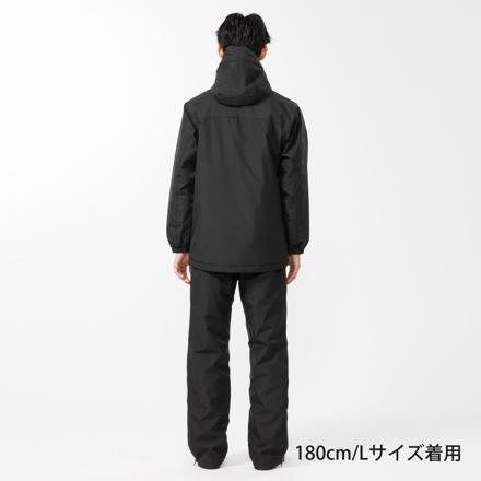 ロゴス LOGOS by LIPNER 防水 防寒 パデットスーツ ブラック M 35011713