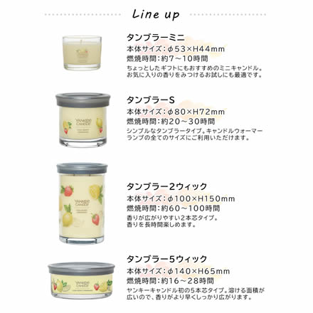 YANKEE CANDLE（ヤンキーキャンドル）シグネチャー タンブラー5ウィック アロマキャンドル アイスドベリーレモネード