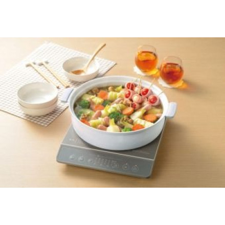 カクセー coronto コロント IH対応 セラミックコーティング グレー 28cm