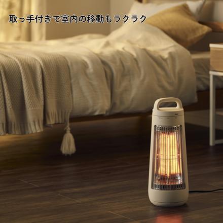 QUADS 電気ストーブ カーボンヒーター コーン QS425GY グレー