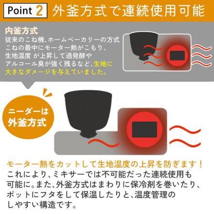 日本ニーダー 家庭用パンニーダー PK660D パンこね器