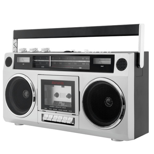 aiwa ラジオカセットプレイヤー audio-G RCP1 GAA4-RCP0001シルバー アイワ
