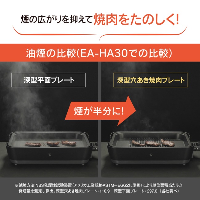 象印マホービン ホットプレート やきやき EA-HA30-HZ チャコール