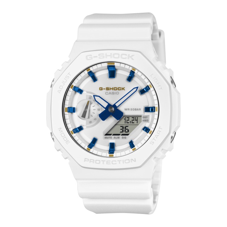 CASIO カシオ Gショック ペアウォッチ 腕時計 LOV-25A-7AJR ラバコレ Lover's Collection 2025 クリスマス ホワイト×ブルー 樹脂バンド アナデジ CASIO G-SHOCK メーカー保証1年 国内正規品