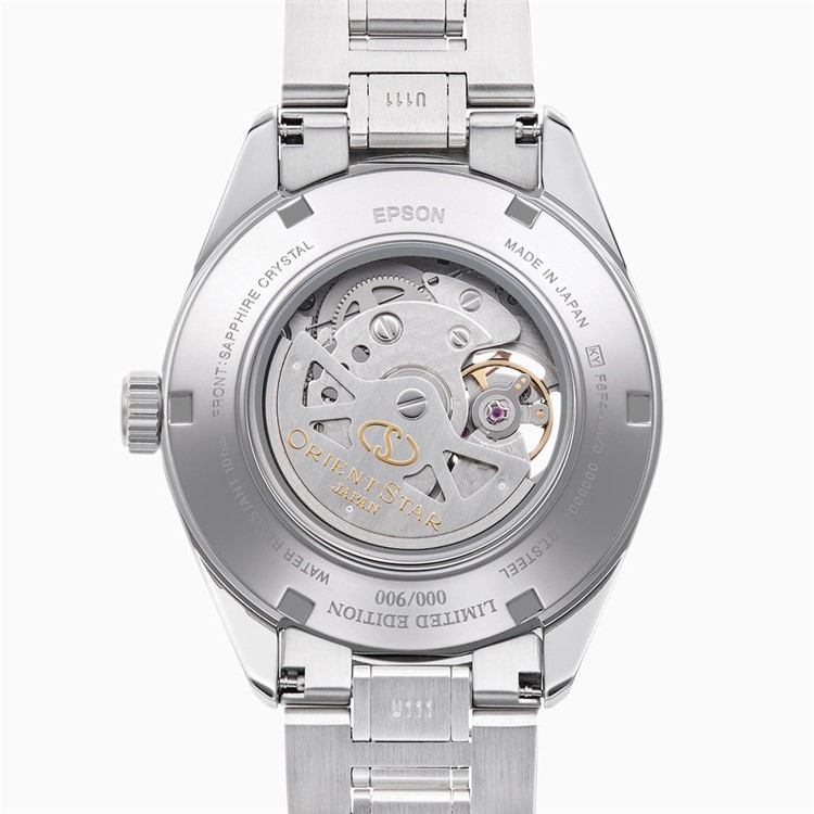 オリエントスター 腕時計 モダンスケルトン Moving Blue 雪景色 限定 自動巻 ステンレス メンズ 国内正規品 RK-AV0127L 丸型時計ケース付