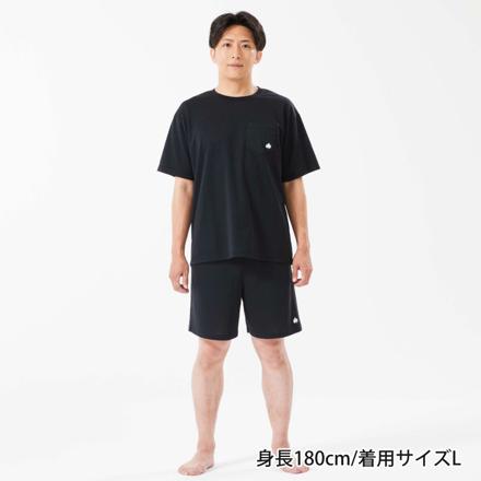 ロゴス LOGOS by LIPNER ボディリカバリー Tシャツ＆ショーツ ネイビー Mサイズ 上下セット 35503283 35504283
