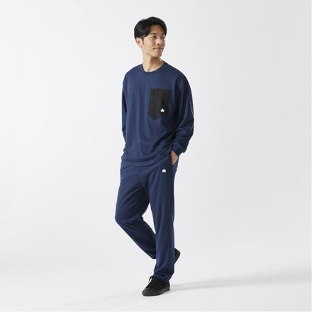 【ウェア上下セット】ロゴス LOGOS by LIPNER リカバリー プルオーバー ＆ パンツ ブラック Sサイズ 35306714 35305714