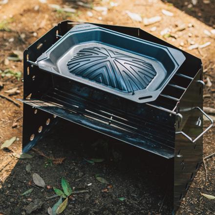 ユニフレーム 薪グリルII 682845 ジンギスカン鍋セット