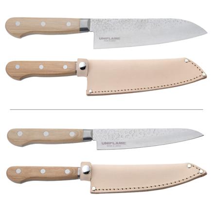 ユニフレーム UF ダマスカス 三徳包丁＆ペティ セット 414071 414088 専用シース付属