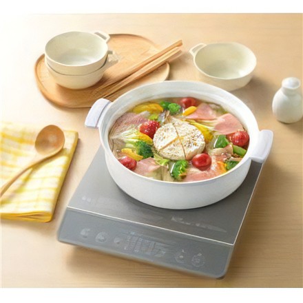 【卓上鍋セット】CT-25 コロント セラミックコーティング鍋 24cm & DE6329 オールナイロンお玉 & DH6307 菜箸 27cm & K72904 掴めるなべしき 4点セット