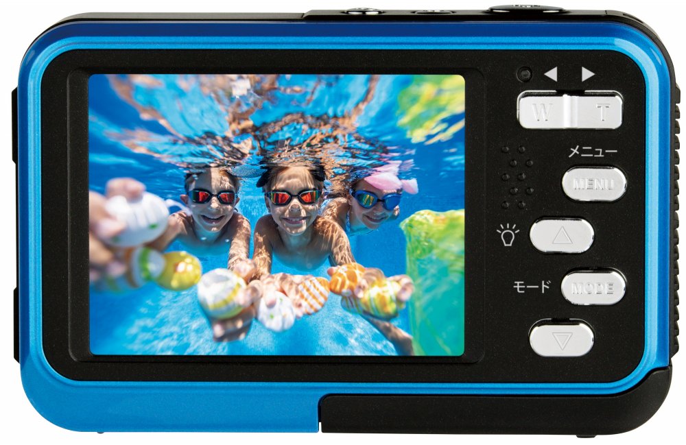 ケンコー KENKO 防水 デジタルカメラ KC-WP06 ブルー ＆ microSDカード32GB