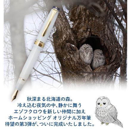 セーラー万年筆 ホームショッピングオリジナル万年筆 月渡るエゾフクロウ 極細