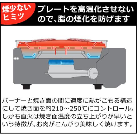 イワタニ CB-MSG-1 マルチスモークレスグリル カセットフー ＆収納ケース＆ガス＆トング＆白雪ふきん