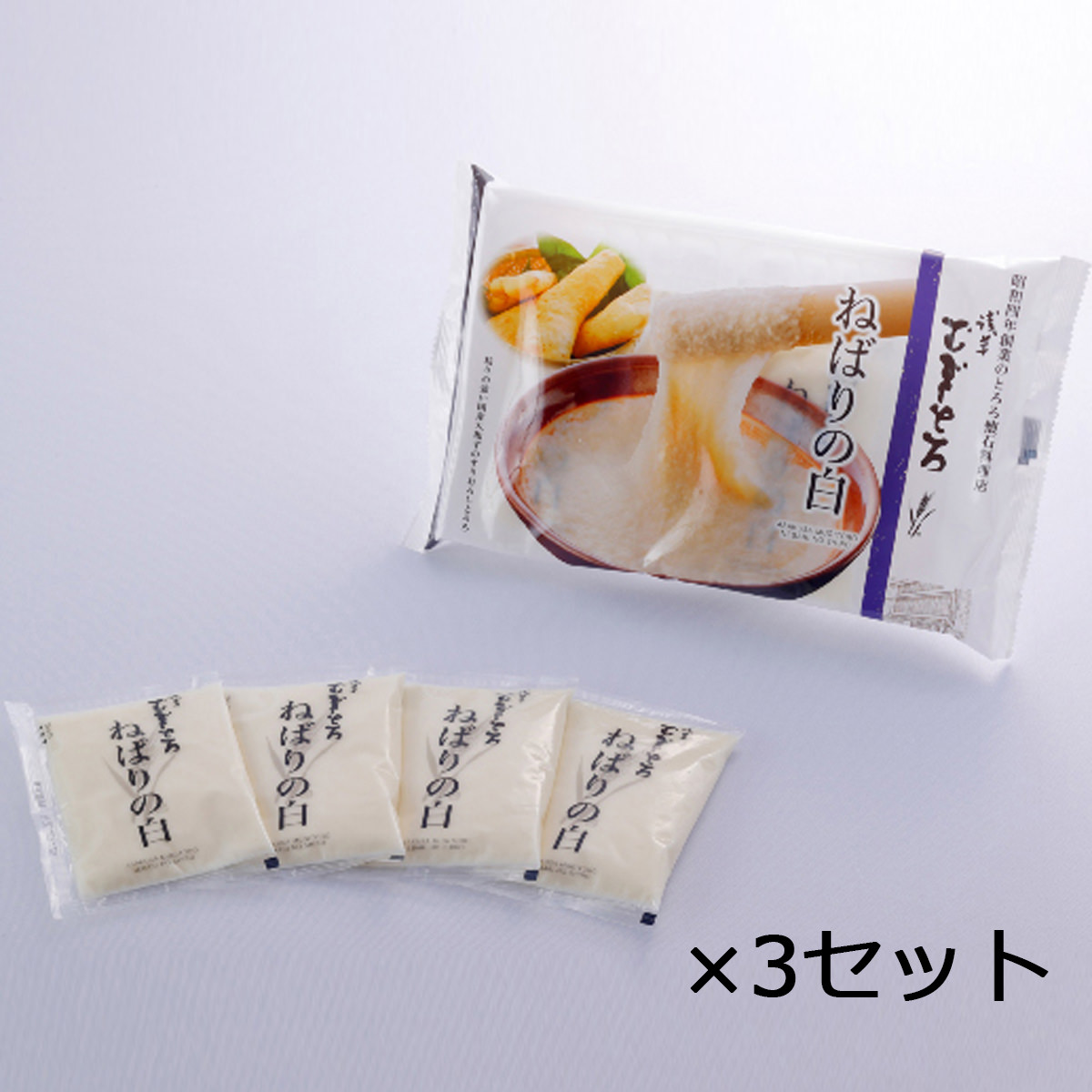 浅草むぎとろ ねばりの白 12食セット 〔(70g×4)×3〕 とろろ 冷凍 東京