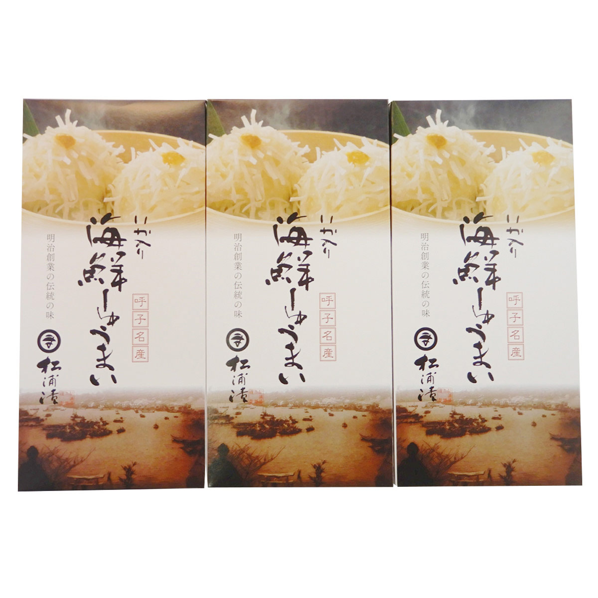 いか入り海鮮しゅうまい 8個入3箱セット 〔(しゅうまい35g×8、たれ15ml、からし2g)×3〕 焼売 松浦漬本舗