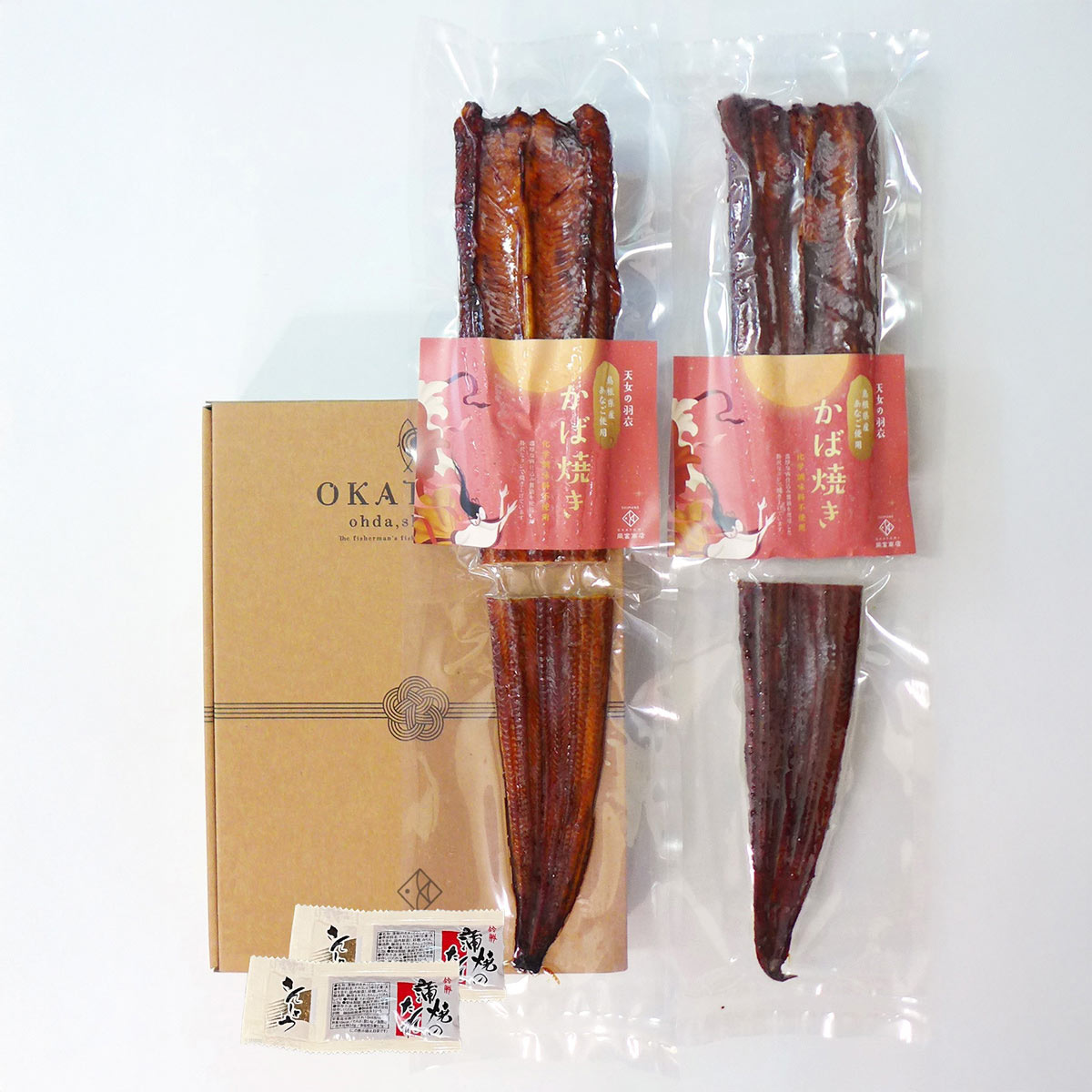 天女の羽衣 あなご 蒲焼き 詰め合わせ 岡富商店〔あなご蒲焼き180g×2尾、蒲焼のたれ付〕穴子 かば焼き