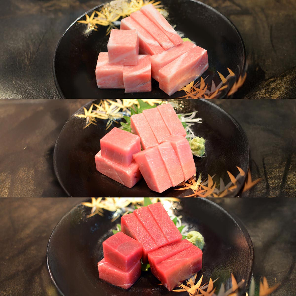 豊洲の宮商 本マグロセットB〔大トロ、中トロ、天然本マグロ赤身〕まぐろ 柵 冷凍【北海道・沖縄県・離島 配送不可】