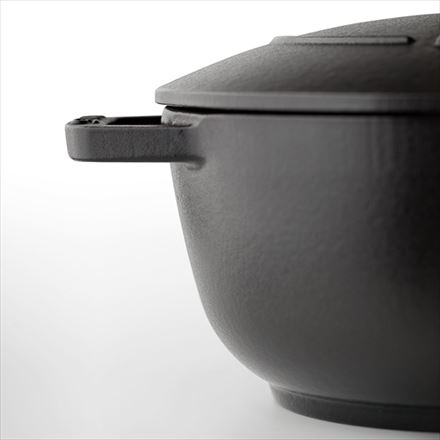 staub ストウブ Wa-NABE S 16cm ブラック 40501-000 両手 鋳物 ホーロー 鍋 炊飯 1合 IH対応