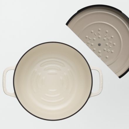 Vermicular バーミキュラ オーブンポット2 26cm 浅型 セルフスタンディングリッド マットリネンベージュ OP2S26S-BG