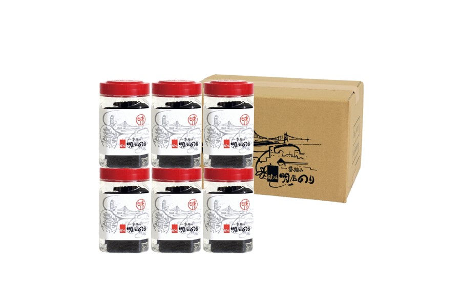 鍵鍵庄 一番摘み 明石のり 明石の風 味のり 8切48枚×6本