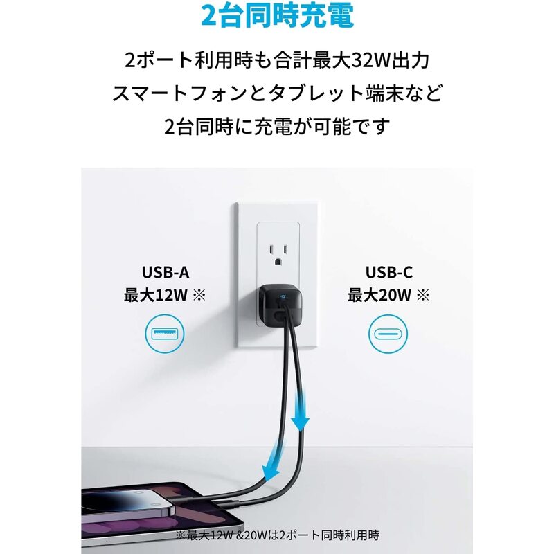 アンカー ANKER 323 Charger (33W) ブラック A2331N11