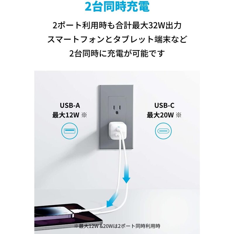 アンカー ANKER 323 Charger (33W) ホワイト A2331N21