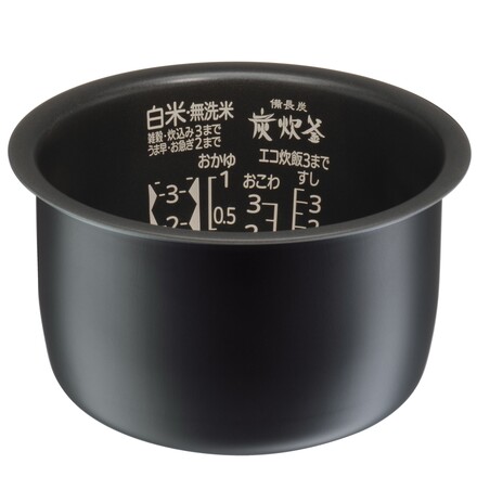 三菱電機 炭炊釜 ＩＨジャー炊飯器 備長炭 小釜 黒曜(こくよう) NJ-SE06H-B