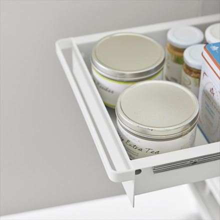 tower タワー シンク下スライドラック 2段 ホワイト 1460