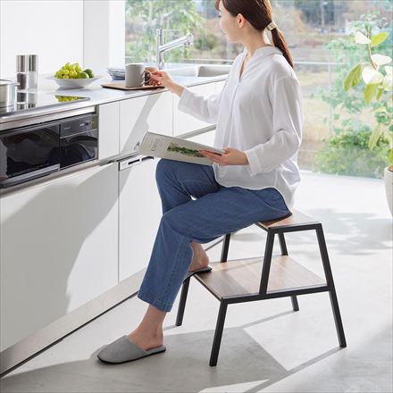 tower タワー 踏み台 タワー 2段 ブラック 1468