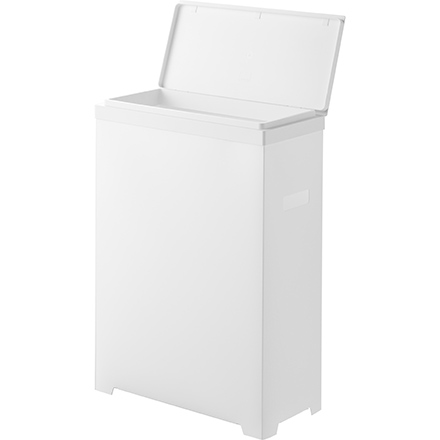 tower タワー スリム蓋付きゴミ箱 横開きタイプ 2個組 ホワイト 1526