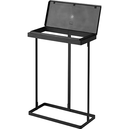 tower タワー スリム蓋付き分別ゴミ袋ホルダー 45L 横開き 2個組 ブラック 1728