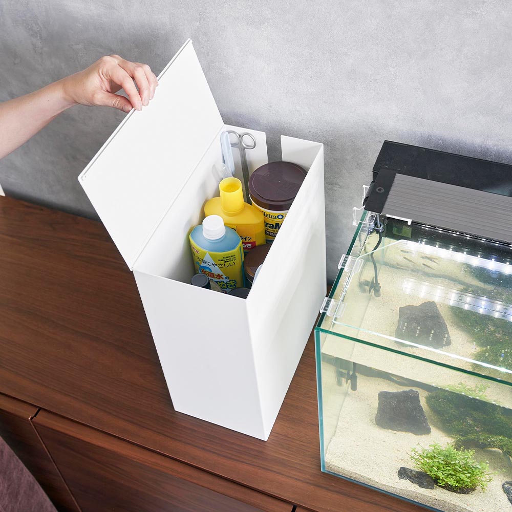 tower タワー 水槽横収納ボックス ホワイト 1891