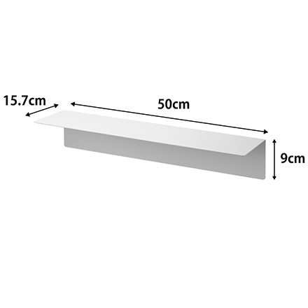 tower タワー マグネットが付くウォールラックW50 石こうボード壁対応 ホワイト 1929