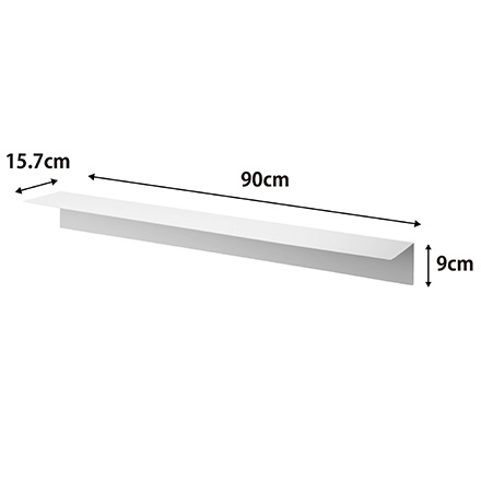 tower タワー マグネットが付くウォールラックW90 石こうボード壁対応 ホワイト 1931