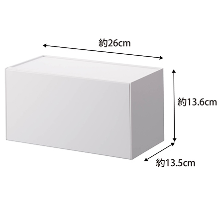 tower タワー 石こうボード 壁対応トレー付きペーパータオルディスペンサー ホワイト 2003