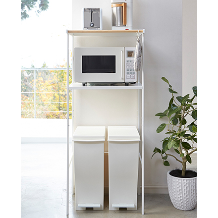 tower タワー ゴミ箱上ラック ホワイト 2859