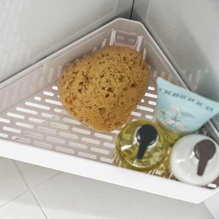 tower タワー マグネットバスルームコーナーおもちゃラック ホワイト 4264