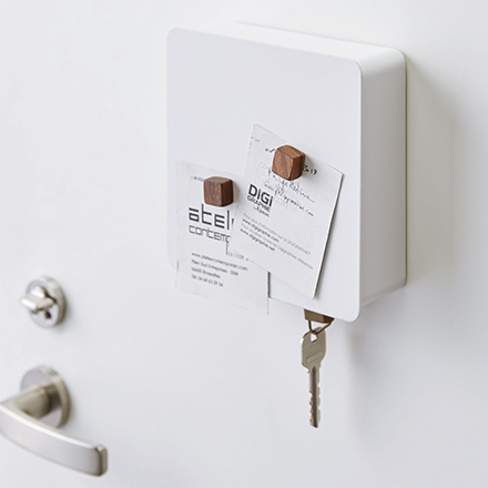 tower タワー マグネットキーフック2段 ホワイト 4799