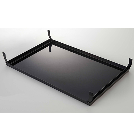 tower タワー折り畳みガスコンロカバー ワイド ブラック 4923