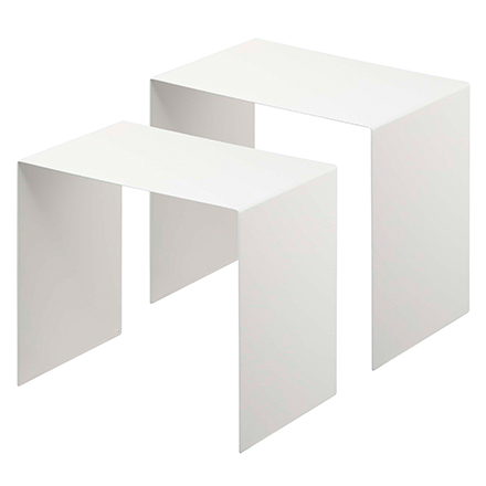 tower タワー 収納ボックス上ラック 2個 ホワイト 5037