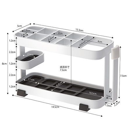 tower タワー トゥースブラシスタンドワイド ホワイト 7848